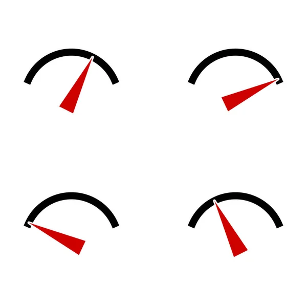 Compteur Mètre Élément Jauge Pour Mesure Indicateur Progrès Concepts Étalonnage — Image vectorielle