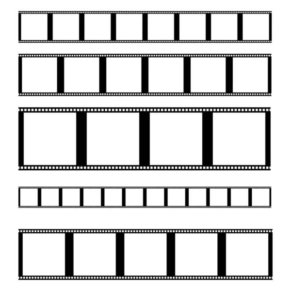 Silhouette Bande Photo Film Illustration Pour Photographie Thèmes Cinématographiques Illustration — Image vectorielle