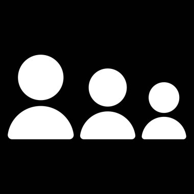 İnsan, insan karakteri, avatar ikonu, sembol. Personel, personel, çalışan, kolajen simge - stok vektör illüstrasyonu, klip sanatları grafikleri