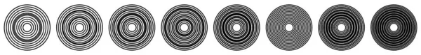 Cirklar Cirkel Ikonen Mallar Symboler Cirkulära Ramar Gränser — Stock vektor