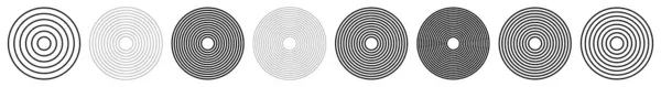 円アイコンテンプレート シンボル 円形の枠 境界線 — ストックベクタ