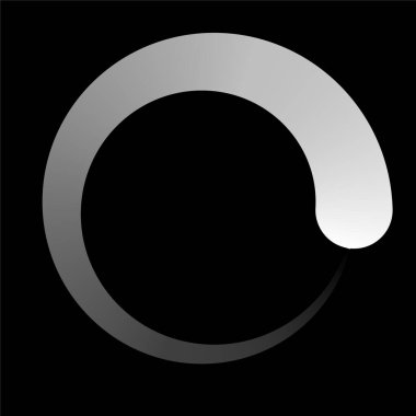 İlerleme, adımlar, aşama göstergesi. Önyükleyici, tampon şekli. Çember, dairesel yükleme simgesi - stok vektör illüstrasyonu, klip- sanat grafikleri