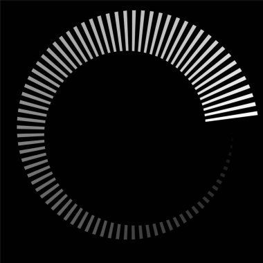 İlerleme, adımlar, aşama göstergesi. Önyükleyici, tampon şekli. Çember, dairesel yükleme simgesi - stok vektör illüstrasyonu, klip- sanat grafikleri