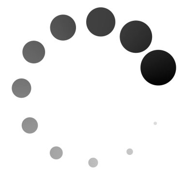 İlerleme, adımlar, aşama göstergesi. Önyükleyici, tampon şekli. Çember, dairesel yükleme simgesi - stok vektör illüstrasyonu, klip- sanat grafikleri