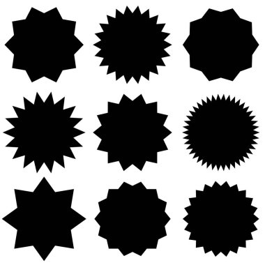 Yıldız patlaması, güneş patlaması etiketi, etiket. Terfi, pazarlama, satış kavramları için boş, boş fiyat flaşı - hisse vektör illüstrasyonu, klip- sanat grafikleri