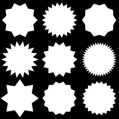 Yıldız patlaması, güneş patlaması etiketi, etiket. Terfi, pazarlama, satış kavramları için boş, boş fiyat flaşı - hisse vektör illüstrasyonu, klip- sanat grafikleri