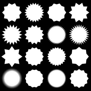 Yıldız patlaması, güneş patlaması etiketi, etiket. Terfi, pazarlama, satış kavramları için boş, boş fiyat flaşı - hisse vektör illüstrasyonu, klip- sanat grafikleri