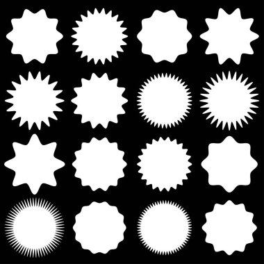Yıldız patlaması, güneş patlaması etiketi, etiket. Terfi, pazarlama, satış kavramları için boş, boş fiyat flaşı - hisse vektör illüstrasyonu, klip- sanat grafikleri
