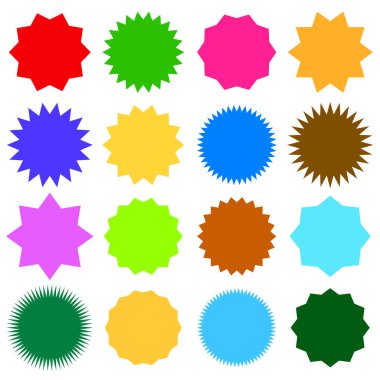 Yıldız patlaması, güneş patlaması etiketi, etiket. Terfi, pazarlama, satış kavramları için boş, boş fiyat flaşı - hisse vektör illüstrasyonu, klip- sanat grafikleri