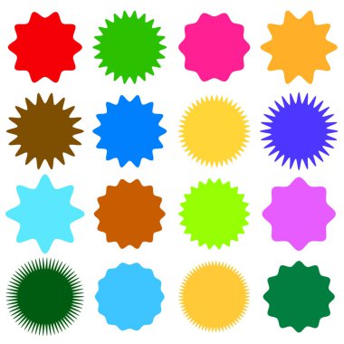 Yıldız patlaması, güneş patlaması etiketi, etiket. Terfi, pazarlama, satış kavramları için boş, boş fiyat flaşı - hisse vektör illüstrasyonu, klip- sanat grafikleri