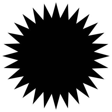 Yıldız patlaması, güneş patlaması etiketi, etiket. Terfi, pazarlama, satış kavramları için boş, boş fiyat flaşı - hisse vektör illüstrasyonu, klip- sanat grafikleri