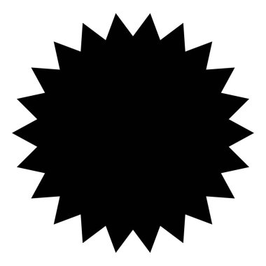 Yıldız patlaması, güneş patlaması etiketi, etiket. Terfi, pazarlama, satış kavramları için boş, boş fiyat flaşı - hisse vektör illüstrasyonu, klip- sanat grafikleri