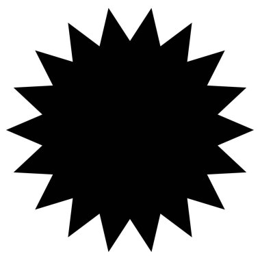 Yıldız patlaması, güneş patlaması etiketi, etiket. Terfi, pazarlama, satış kavramları için boş, boş fiyat flaşı - hisse vektör illüstrasyonu, klip- sanat grafikleri