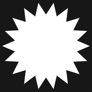 Yıldız patlaması, güneş patlaması etiketi, etiket. Terfi, pazarlama, satış kavramları için boş, boş fiyat flaşı - hisse vektör illüstrasyonu, klip- sanat grafikleri