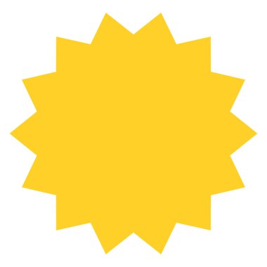 Yıldız patlaması, güneş patlaması etiketi, etiket. Terfi, pazarlama, satış kavramları için boş, boş fiyat flaşı - hisse vektör illüstrasyonu, klip- sanat grafikleri