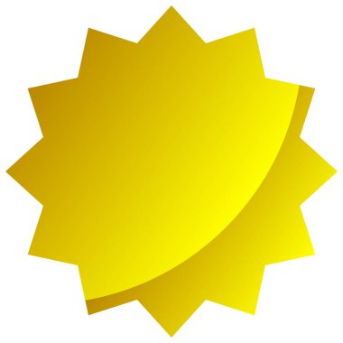 Yıldız patlaması, güneş patlaması etiketi, etiket. Terfi, pazarlama, satış kavramları için boş, boş fiyat flaşı - hisse vektör illüstrasyonu, klip- sanat grafikleri