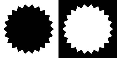 Yıldız patlaması, güneş patlaması etiketi, etiket. Terfi, pazarlama, satış kavramları için boş, boş fiyat flaşı - hisse vektör illüstrasyonu, klip- sanat grafikleri