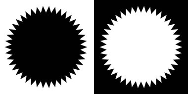 Yıldız patlaması, güneş patlaması etiketi, etiket. Terfi, pazarlama, satış kavramları için boş, boş fiyat flaşı - hisse vektör illüstrasyonu, klip- sanat grafikleri