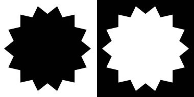 Yıldız patlaması, güneş patlaması etiketi, etiket. Terfi, pazarlama, satış kavramları için boş, boş fiyat flaşı - hisse vektör illüstrasyonu, klip- sanat grafikleri