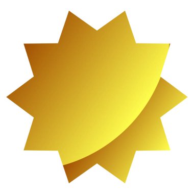 Yıldız patlaması, güneş patlaması etiketi, etiket. Terfi, pazarlama, satış kavramları için boş, boş fiyat flaşı - hisse vektör illüstrasyonu, klip- sanat grafikleri