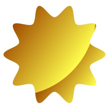 Yıldız patlaması, güneş patlaması etiketi, etiket. Terfi, pazarlama, satış kavramları için boş, boş fiyat flaşı - hisse vektör illüstrasyonu, klip- sanat grafikleri