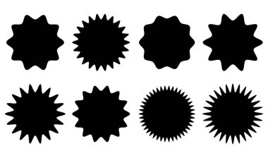 Yıldız patlaması, güneş patlaması etiketi, etiket. Terfi, pazarlama, satış kavramları için boş, boş fiyat flaşı - hisse vektör illüstrasyonu, klip- sanat grafikleri