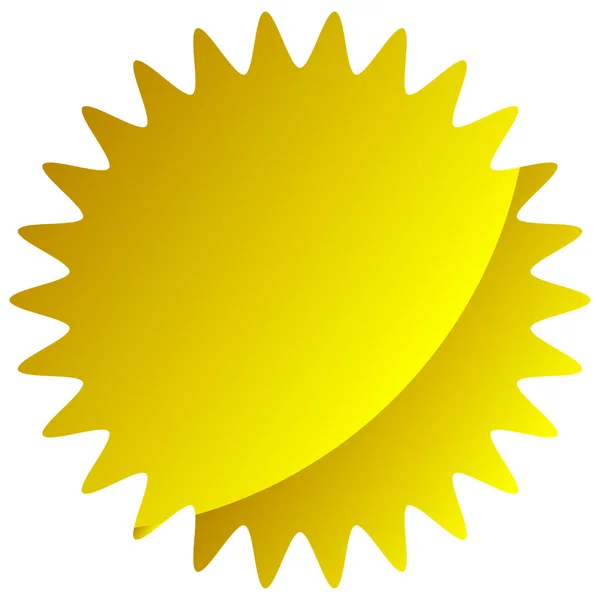 Éclat Étoile Prix Éclat Soleil Étiquette Vide Flashs Prix Vierges — Image vectorielle