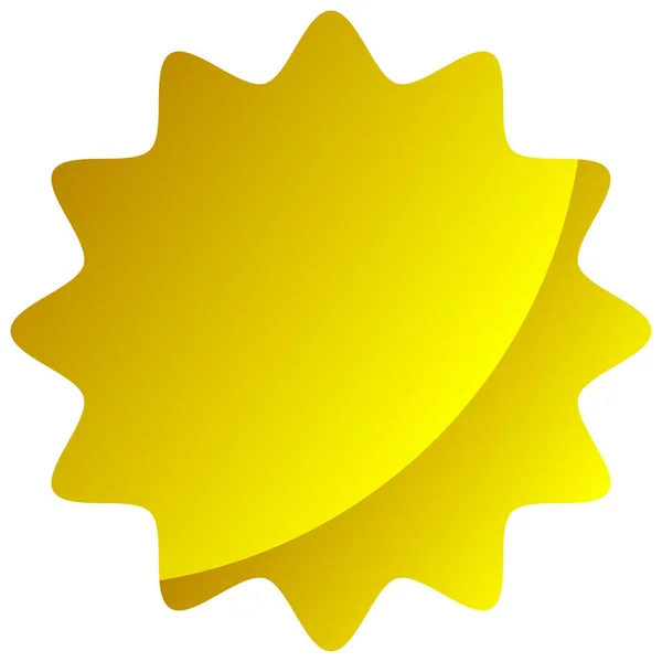 Starburst Cartellino Del Prezzo Sunburst Etichetta Flash Vuoto Vuoto Promozione — Vettoriale Stock