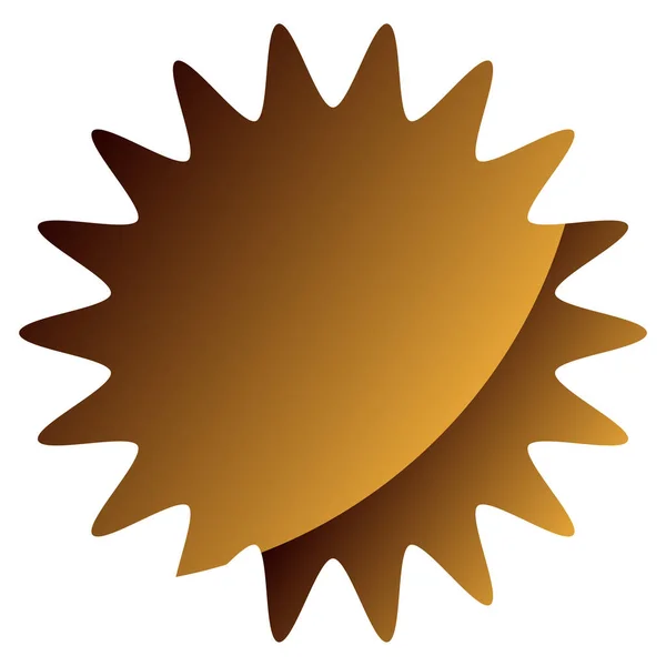 Starburst Sunburst Price Tag Label Prázdný Prázdný Záblesk Ceny Pro — Stockový vektor