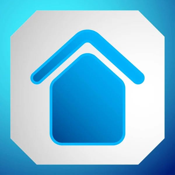 Casa Aparamento Ícone Cabine Símbolo Logotipo — Vetor de Stock