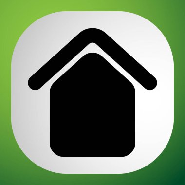 Ev, daire, kulübe simgesi, sembol ve logo