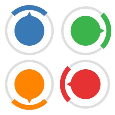 Ölçü, metre, farklı bölümler, bölümler ve bölümler içeren simge çevir. Tokmak, metre, gösterge ve seviye simgesi, sembol - stok vektör illüstrasyonu, klip- sanat grafikleri