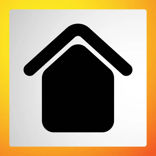 Casa Aparamento Ícone Cabine Símbolo Logotipo —  Vetores de Stock