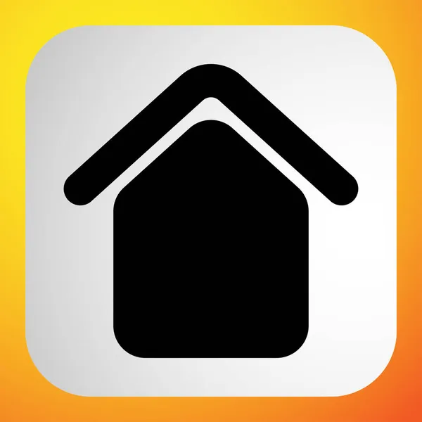 Dom Mieszkanie Ikona Kabiny Symbol Logo — Wektor stockowy