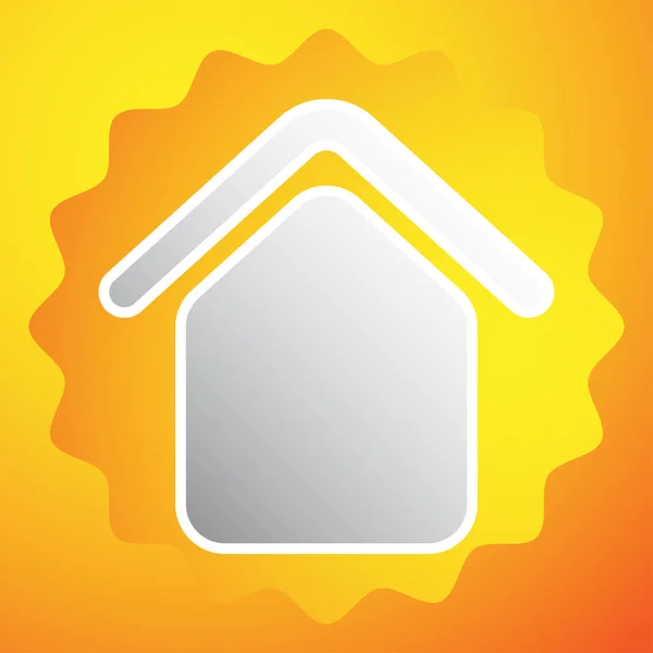 Rumah Apartemen Ikon Kabin Simbol Dan Logo - Stok Vektor