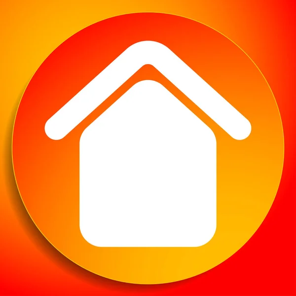 Dom Mieszkanie Ikona Kabiny Symbol Logo — Wektor stockowy