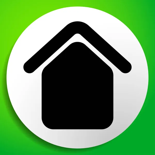 Будинок Квартира Значок Кабіни Символ Логотип — стоковий вектор