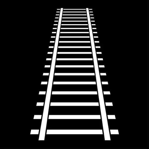 Spoorweg Trein Spoor Tram Silhouet Illustratie Stock Vector Illustratie Clip — Stockvector