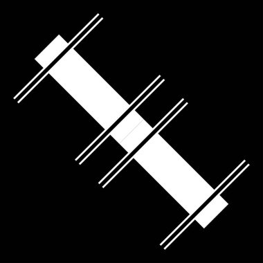 Soyut geometrik, geometrik tasarım ögesi, şekil - stok vektör illüstrasyonu, klip-sanat grafikleri