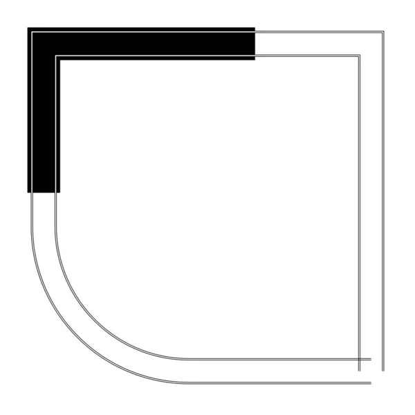 Abstraktes Geometrisches Geometrisches Gestaltungselement Form Stock Vector Illustration Clip Art — Stockvektor