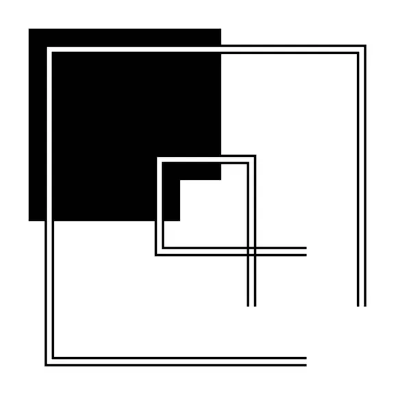 Абстрактний Геометричний Геометричний Елемент Дизайну Форма Стокова Векторна Ілюстрація Кліп — стоковий вектор