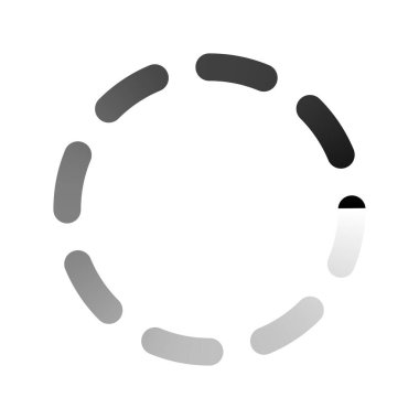 İlerleme, adımlar, aşama göstergesi. Önyükleyici, tampon şekli. Çember, dairesel yükleme simgesi - stok vektör illüstrasyonu, klip- sanat grafikleri