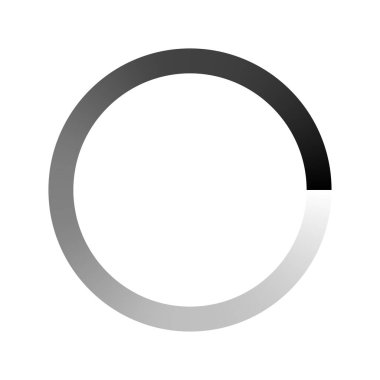 İlerleme, adımlar, aşama göstergesi. Önyükleyici, tampon şekli. Çember, dairesel yükleme simgesi - stok vektör illüstrasyonu, klip- sanat grafikleri