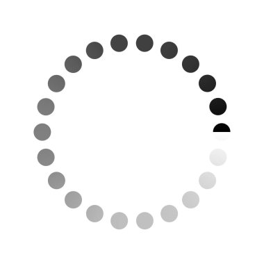 İlerleme, adımlar, aşama göstergesi. Önyükleyici, tampon şekli. Çember, dairesel yükleme simgesi - stok vektör illüstrasyonu, klip- sanat grafikleri