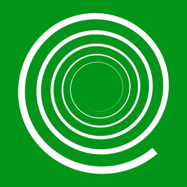 Sarmal, girdap, dönme elementi. Bine, filizsel şekiller. Kıvrımlı, kıvrımlı ve kıvrımlı çizgiler - stok vektör illüstrasyonu, klip- sanat grafikleri