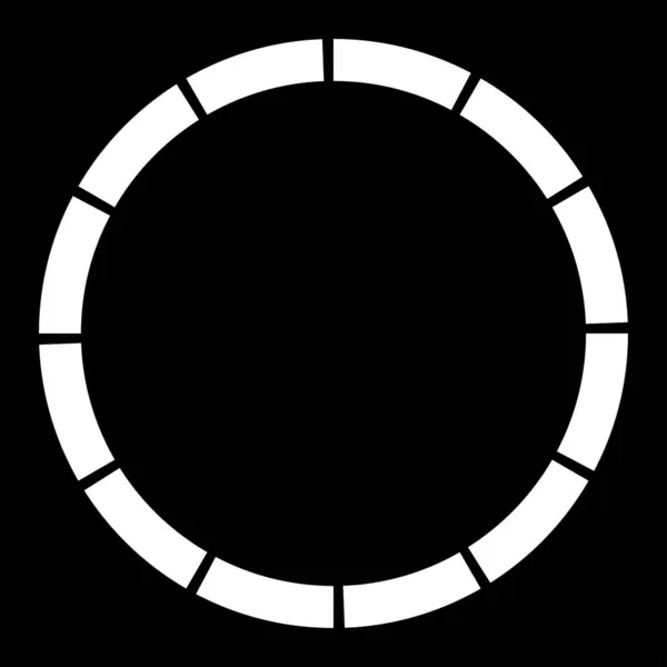 Část Část Kružnice Abstraktní Přerušované Čáry Kruhový Geometrický Prvek Stock — Stockový vektor