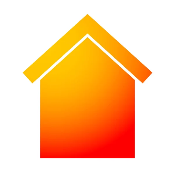 Dům Apartmán Ikona Kabiny Symbol Logo Stock Vektorová Ilustrace Klipartová — Stockový vektor