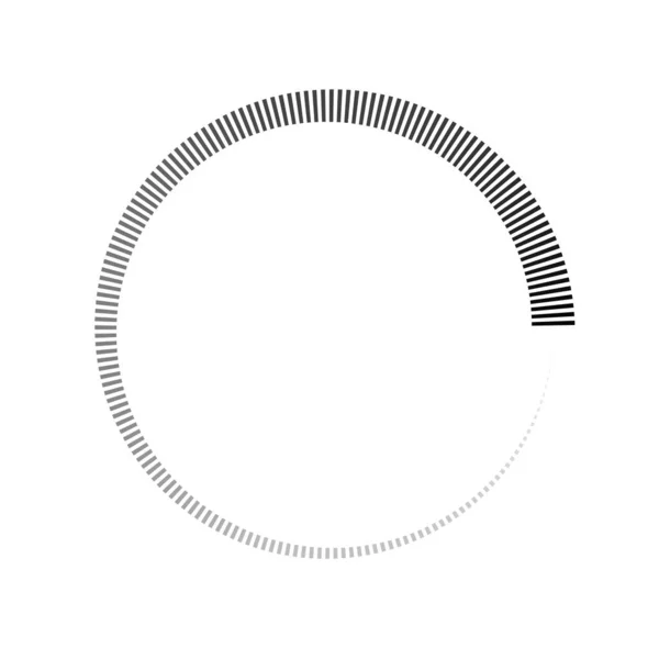 Progrès Étapes Indicateurs Phases Chargeur Forme Tampon Cercle Icône Chargement — Image vectorielle