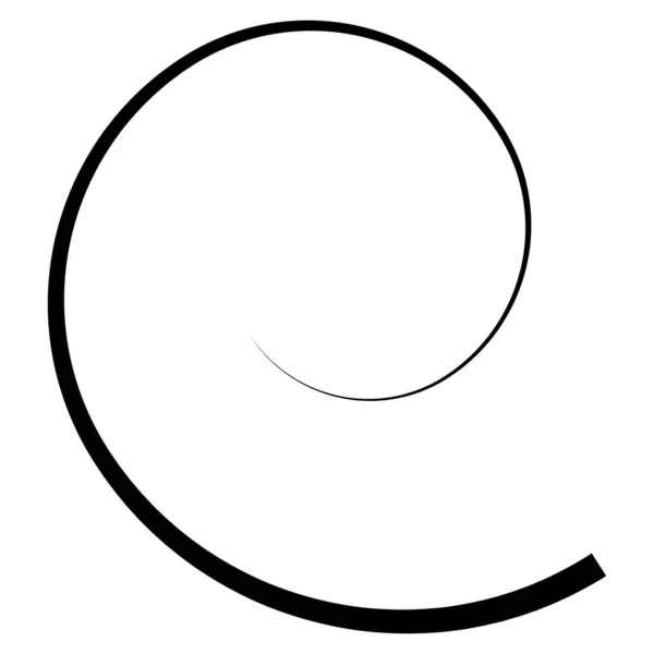 螺旋状 旋回要素 ビンビン10ドルの形だ 株式ベクトルイラスト クリップアートグラフィック — ストックベクタ