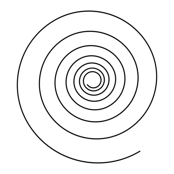Spiral Berputar Elemen Twirl Bine Bentuk Tendril Garis Melengkung Melengkung - Stok Vektor